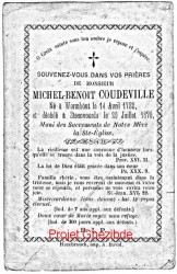 Michel Benot Coudeville, dcd  Steenvoorde, le 20 Juillet 1870.
